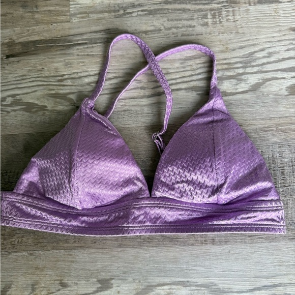 NWT Womens Cupshe Amiya Purple V-neck Criss Cross High Waisted Bikini - Picture 11 of 13